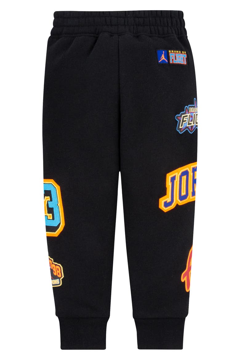 Kids' Jordan Fleece Joggers, Alternate, color, BLACK