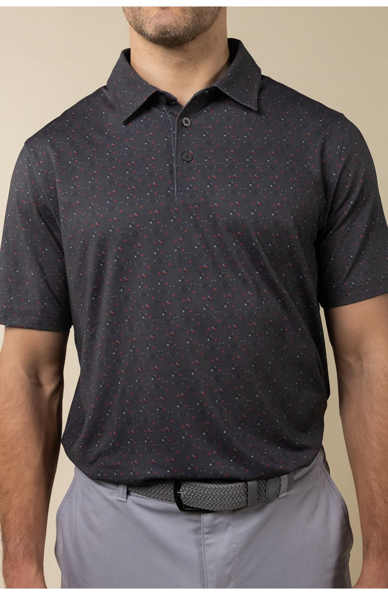 ASHWORTH GOLF Port Polo, Alternate, color, Asphalt