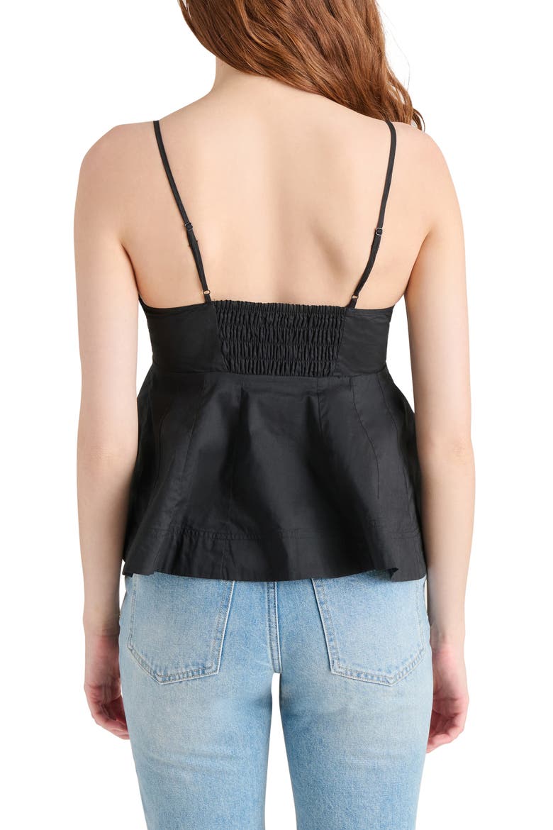 Delta Peplum Camisole, Alternate, color, BLACK