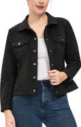 Kimi & Kai Women's Faux Suede Trucker Jacket