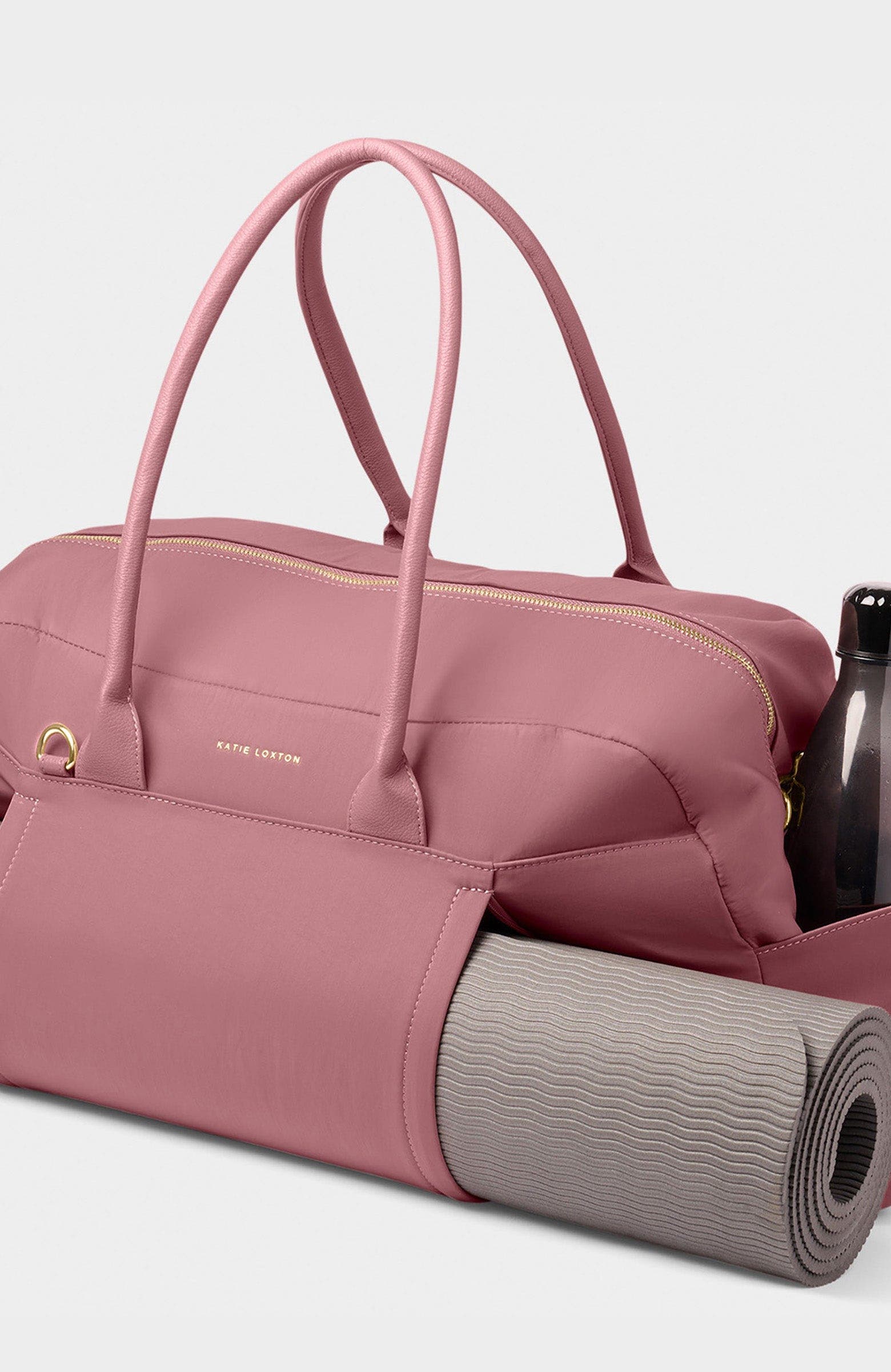 Nylon-Luxe Weekend Bag, Alternate, color, Deep Rose