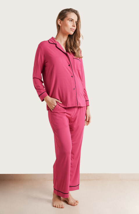 Heart On My Sleeve Maternity Pajama Set