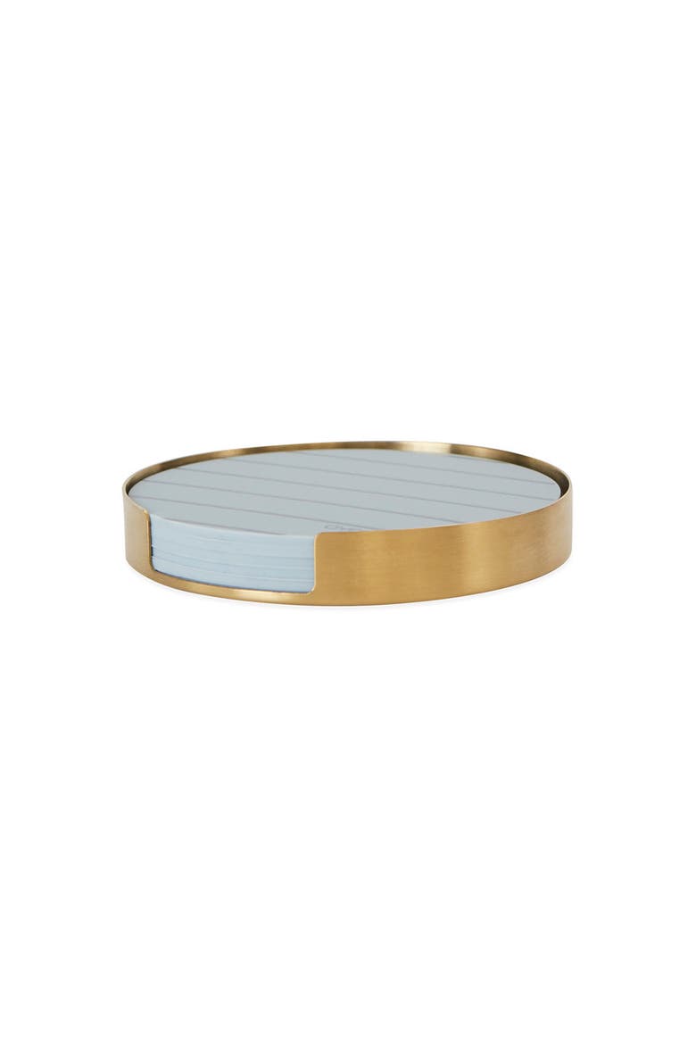 Oka Coaster, Main, color, Brass