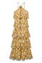 Lana Ruffle Tiered Halter Dress