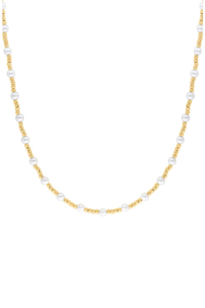Freshwater Pearl Beaded Necklace, Alternate, color, WHITE