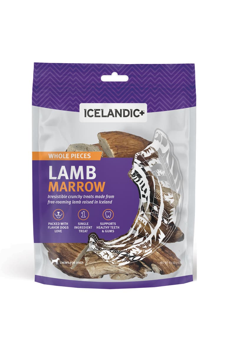 ICELANDIC+ Lamb Marrow Whole Pieces 4 oz Bag, Main, color, Multicolored