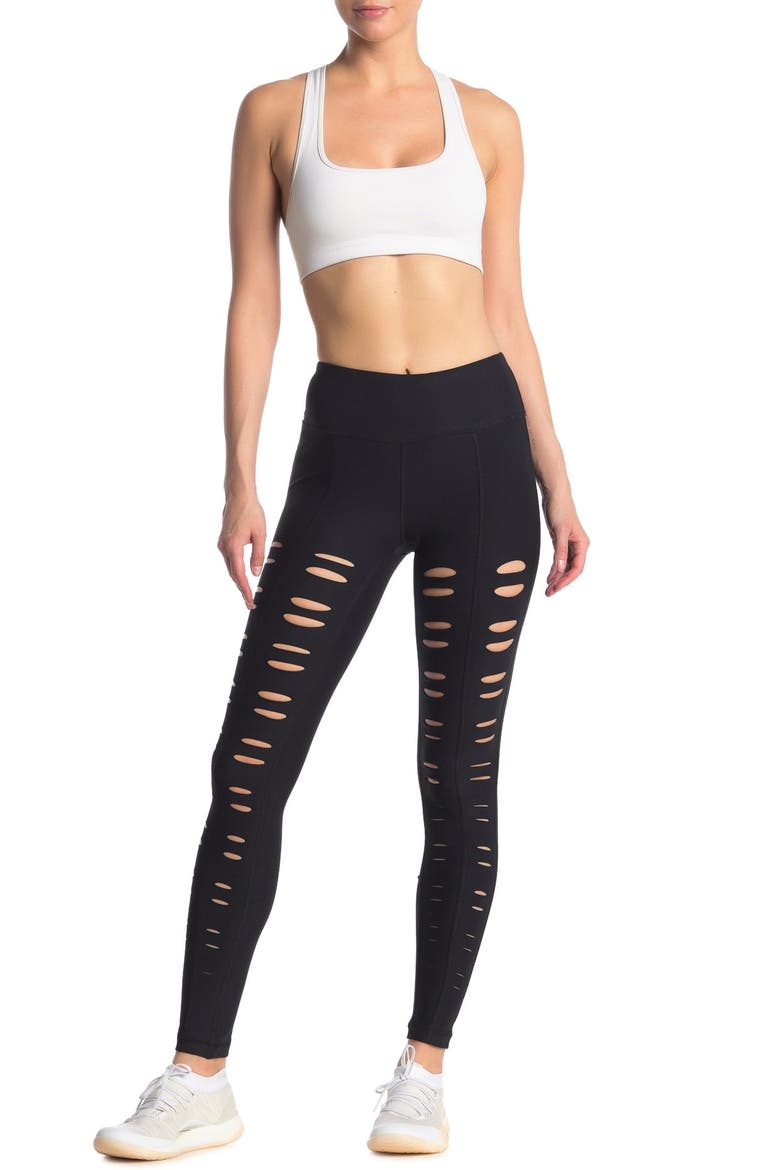 Missy Front Vent Leggings, Main, color, BLACK