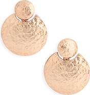 Karine Sultan Circle Statement Drop Earrings