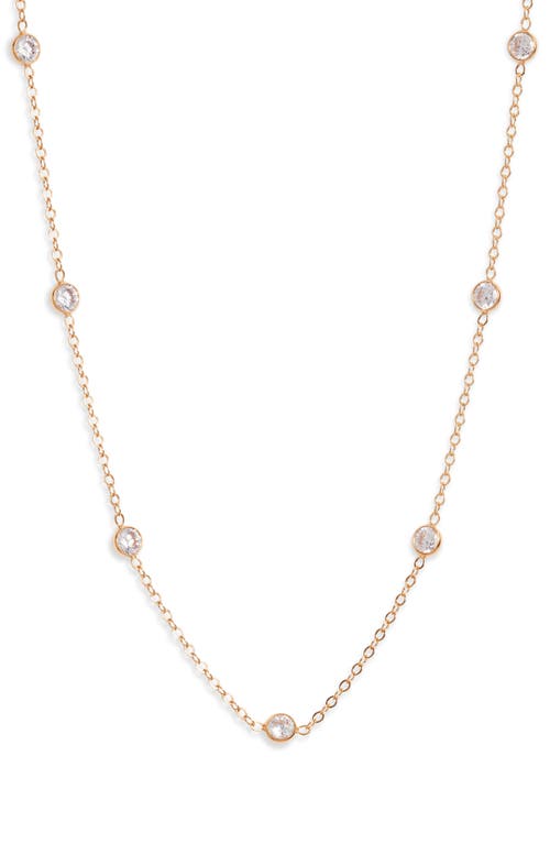 Set & Stones Faye Cubic Zirconia Necklace In Gold