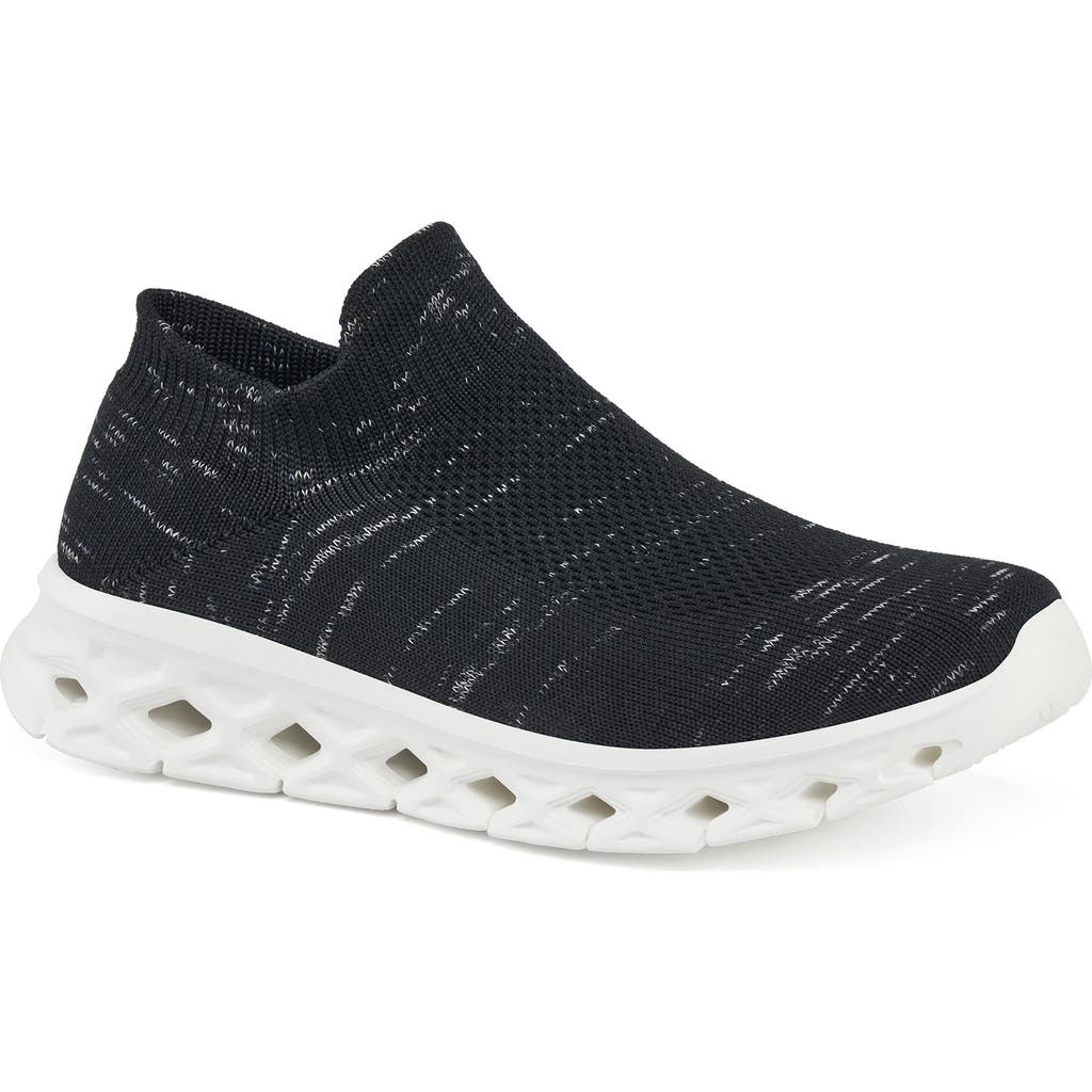 Jslides Cici Knit Slip-on Sneaker In Black