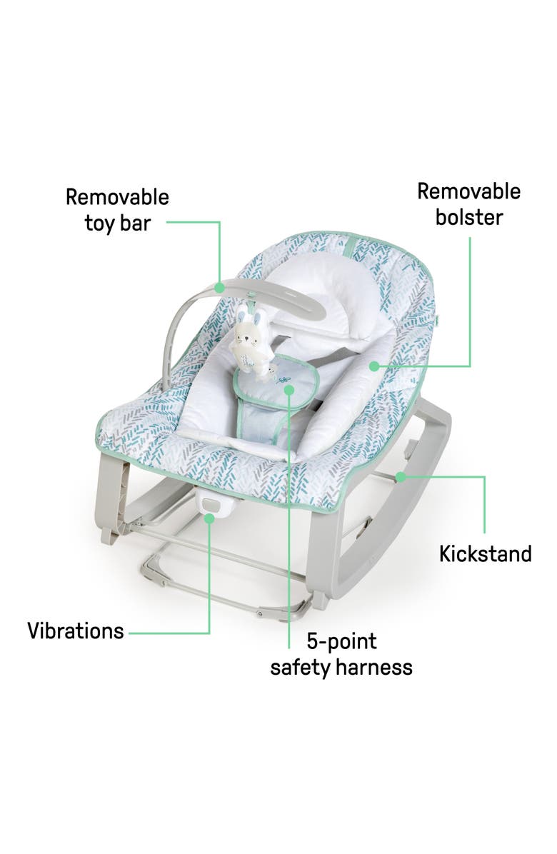 INGENUITY Keep Cozy 3-in-1 Grow with Me Baby Bouncer, Alternate, color, Multicolored
