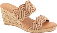 André Assous Nitra Twist Espadrille Platform Wedge Sandal