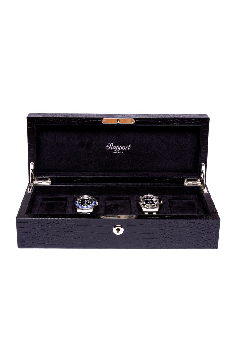 Rapport London BROMPTON FIVE WATCH BOX, Main, color, Black