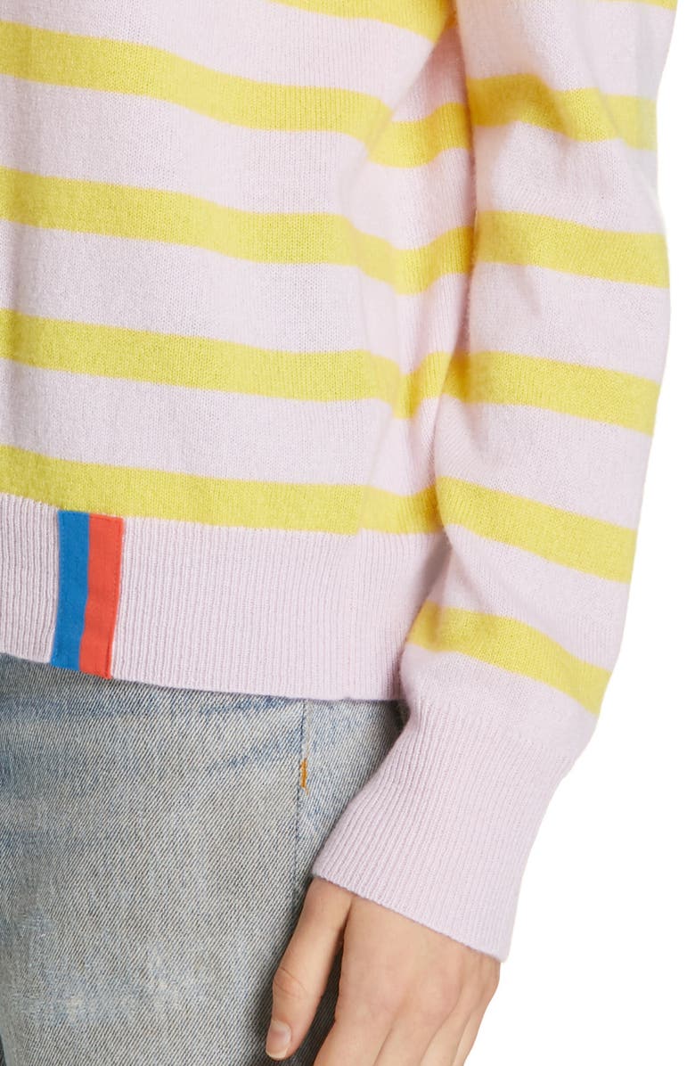 Kule The Skate Stripe Cashmere Sweater, Alternate, color, 