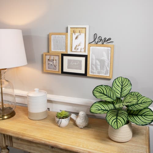 NORTHLIGHT NORTHLIGHT WOODEN "LOVE" WALL COLLAGE PHOTO FRAME