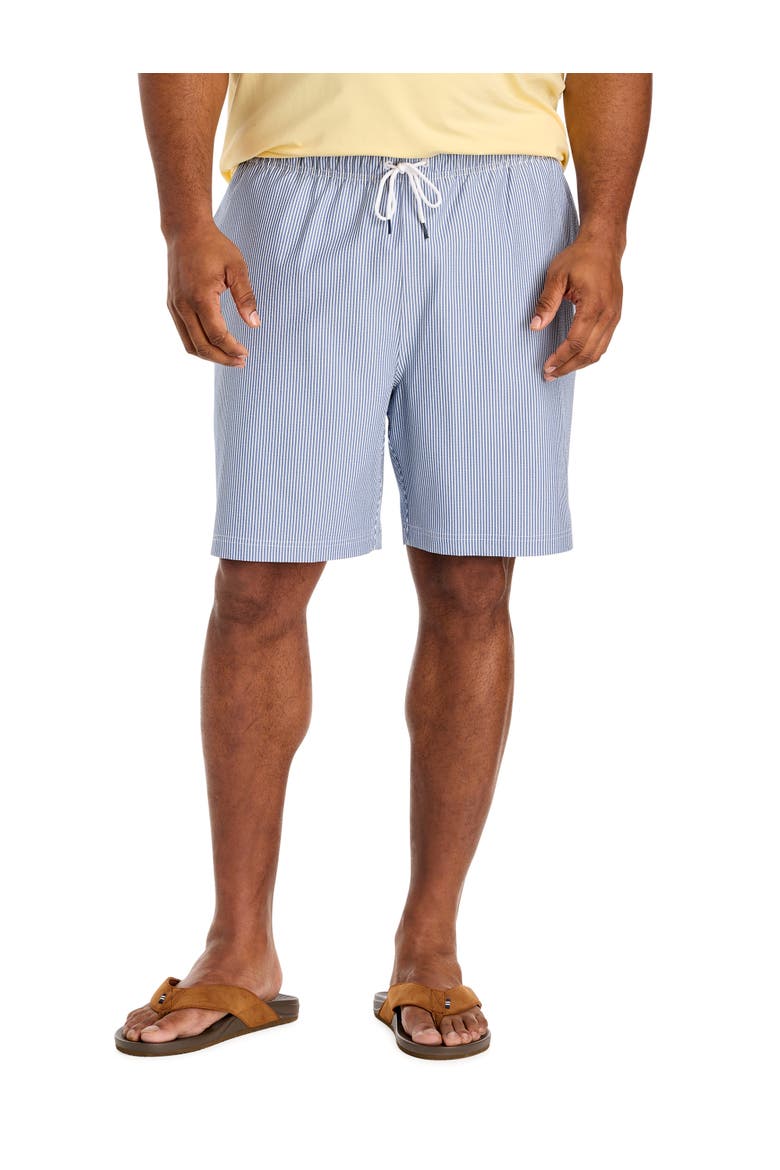 Big & Tall Seersucker Swim Trunks, Main, color, WINDSURF BLUE