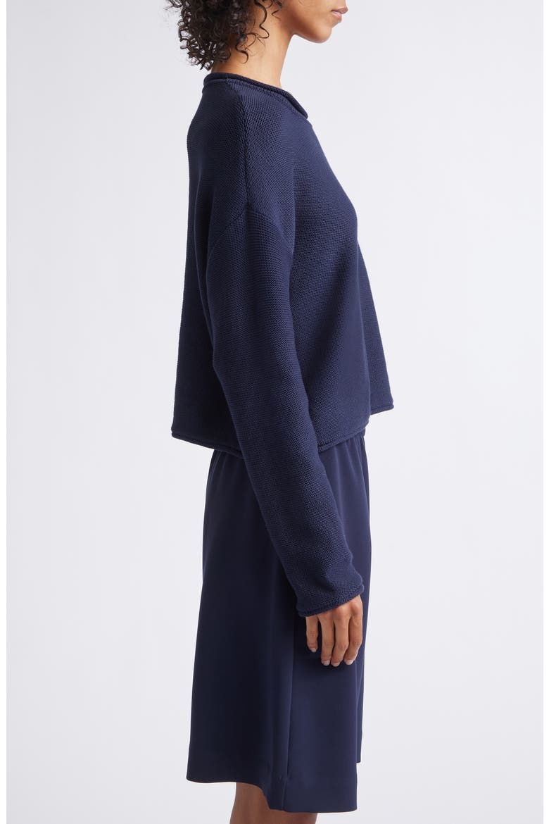 Mae Crewneck Cotton Blend Sweater, Alternate, color, MIDNIGHT