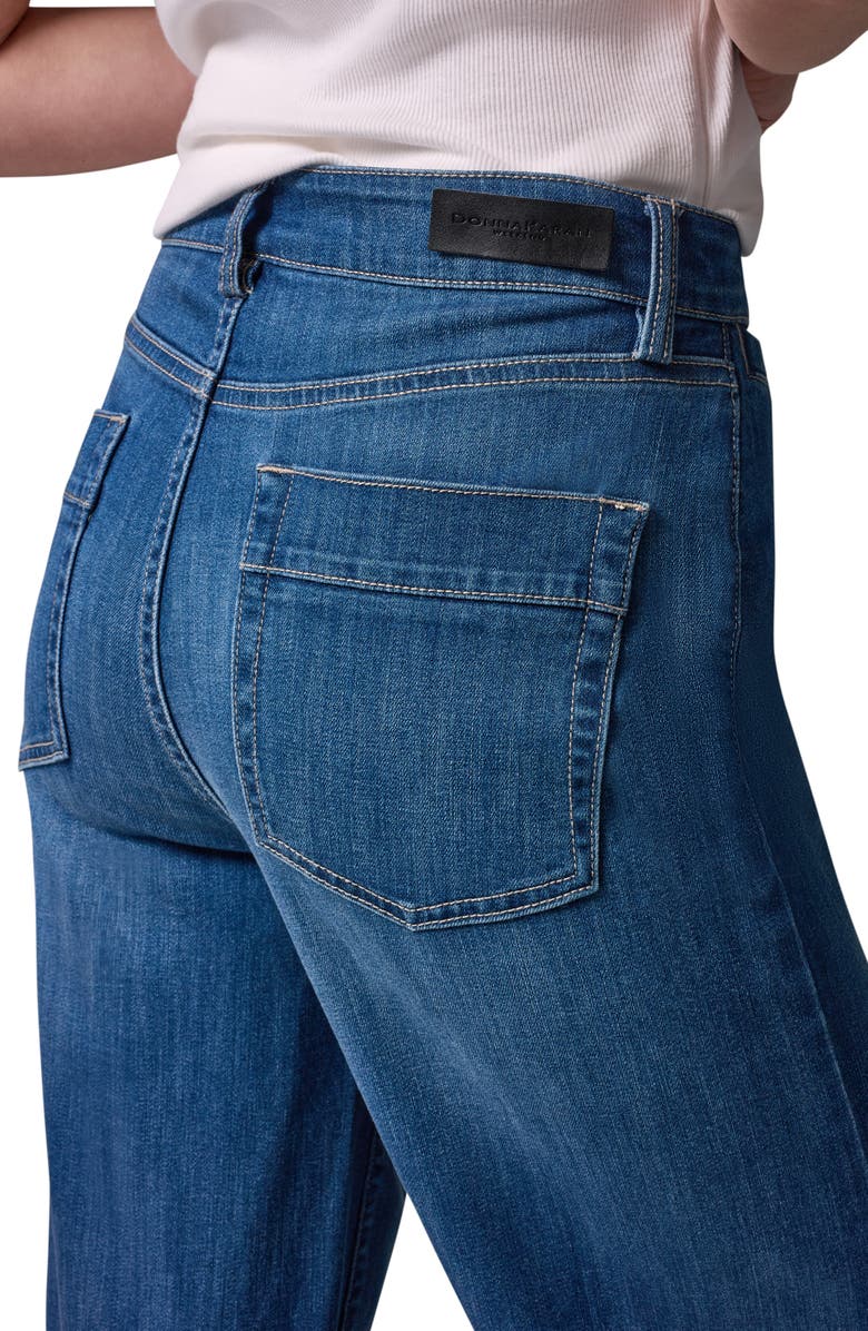 Donna Karan New York The Donna High Waist Wide Leg Jeans, Alternate, color, Gibson