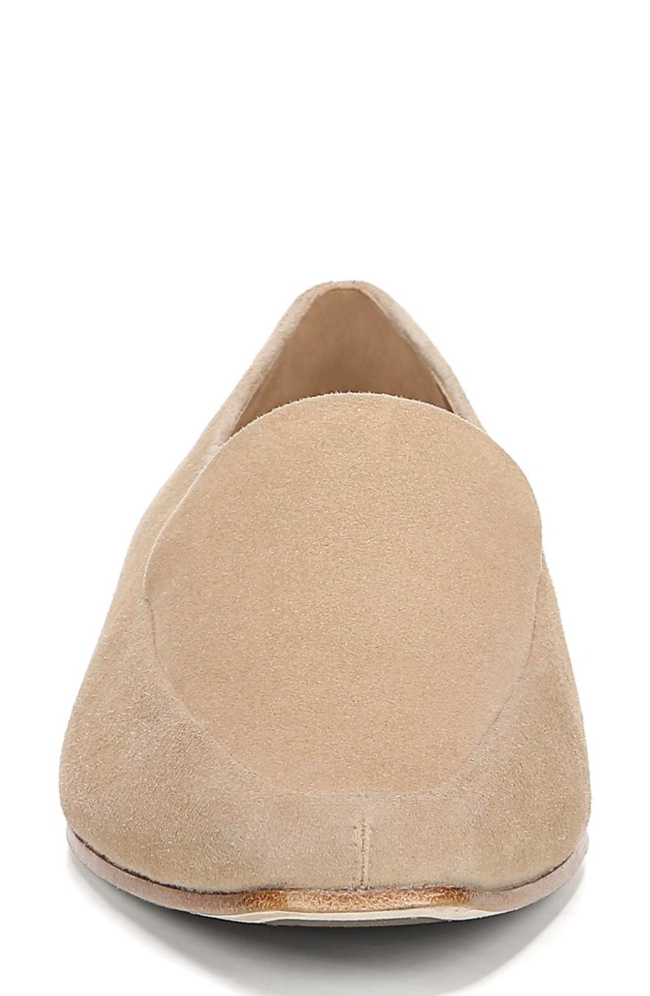 Aylee Loafer, Alternate, color, DARK CAMEL SUEDE