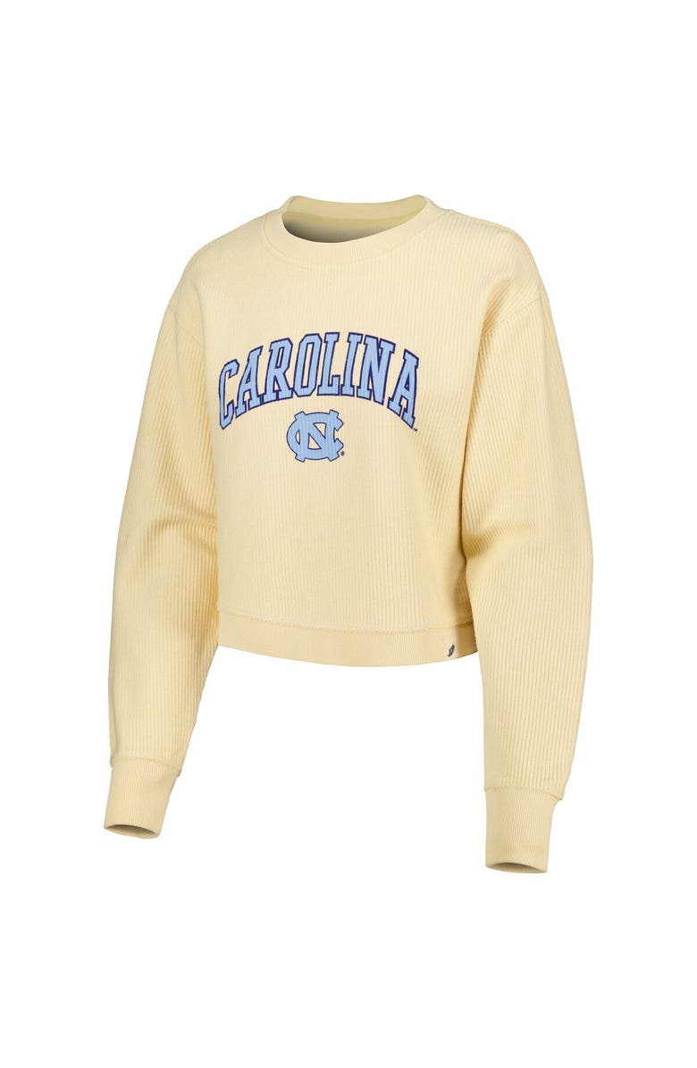LEAGUE COLLEGIATE WEAR Women's League Collegiate Wear Cream North Carolina Tar Heels Classic Campus Corded Timber Sweatshirt, Alternate, color, 