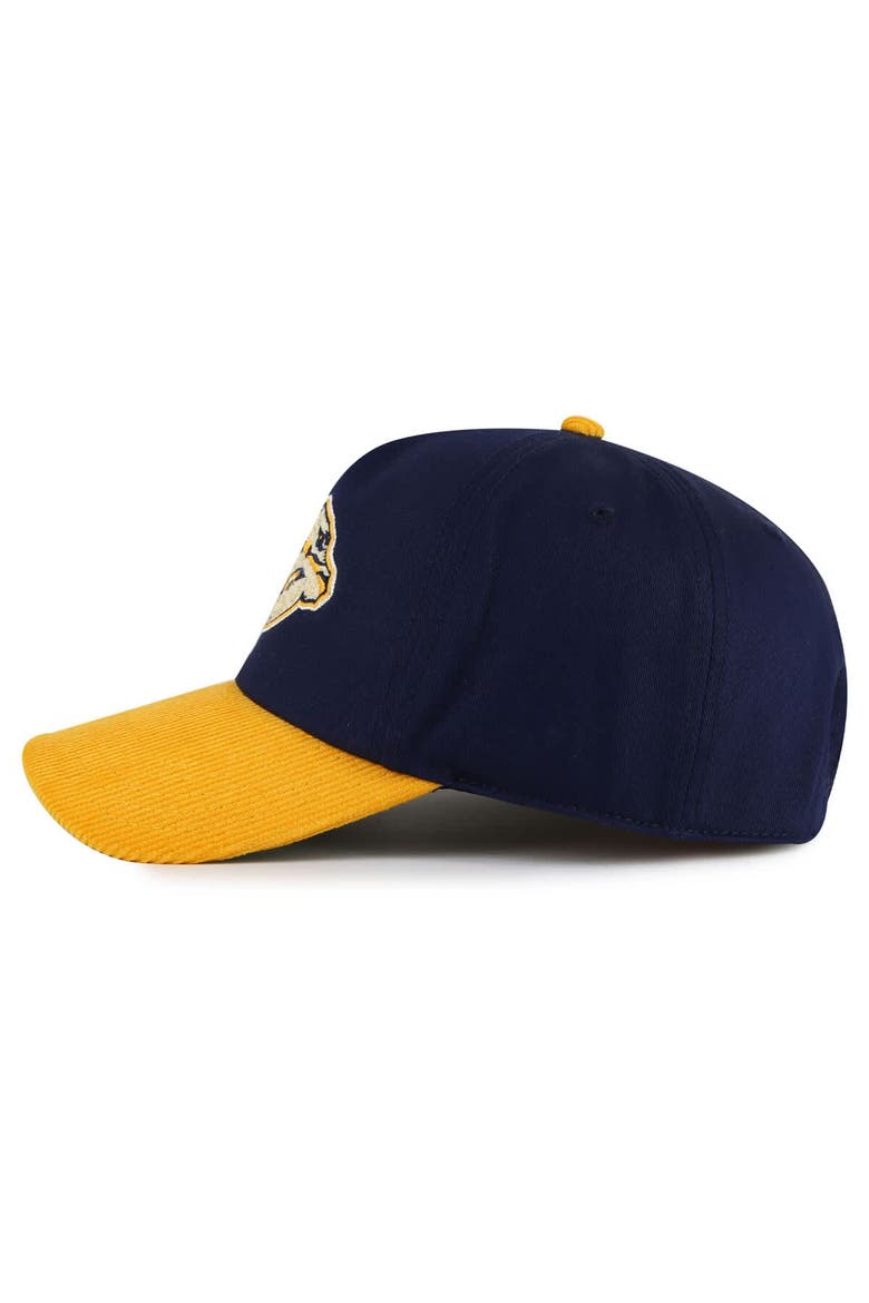 Men's American Needle  Navy/Gold Nashville Predators Burnett Adjustable Hat, Alternate, color, Navy