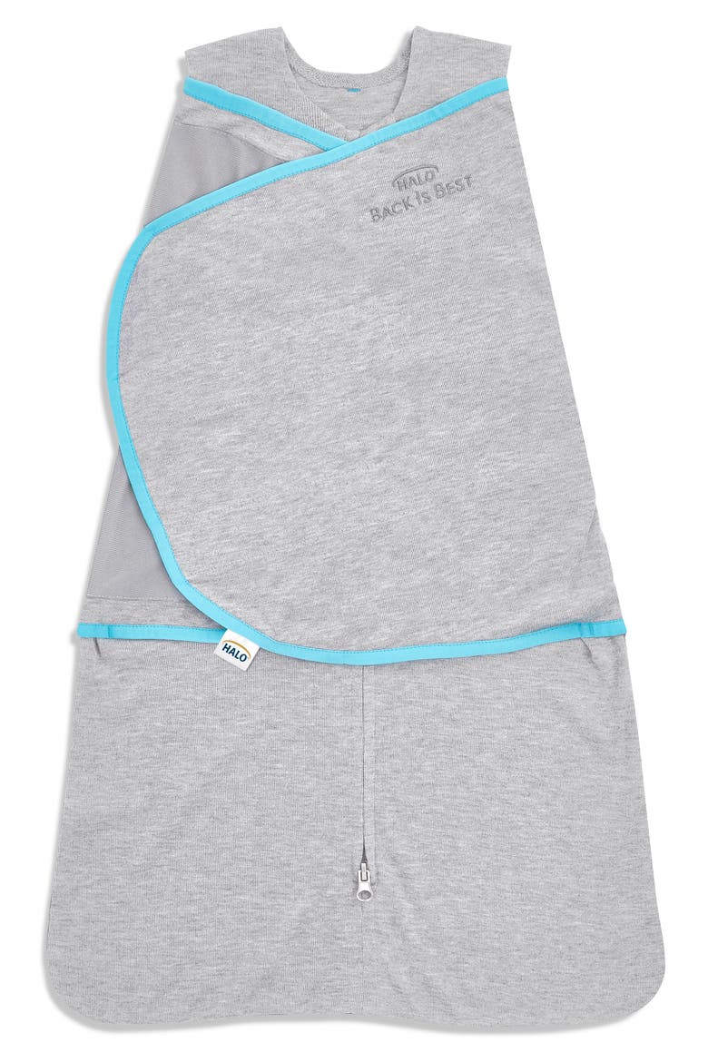 SleepSack™ Ideal Temp Swaddle, Main, color, HEATHER GREY