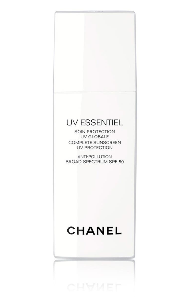 CHANEL UV ESSENTIEL <br />Complete Sunscreen UV Protection Anti-Pollution Broad Spectrum SPF 50, Main, color, 
