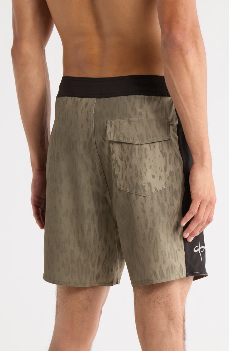 SANTO STUDIO Peninsula Cole Houshmand Board Shorts, Alternate, color, Cheetah Brown