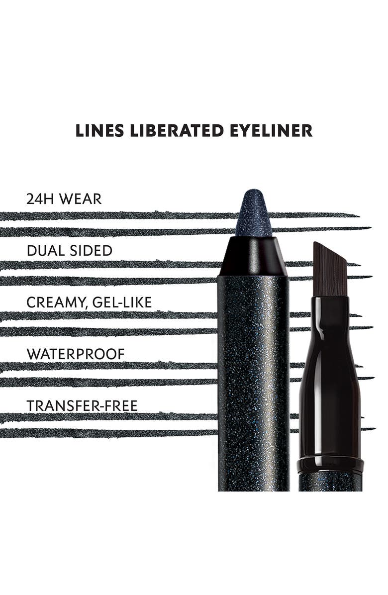 Yves Saint Laurent Lines Liberated 24HR Waterproof Eyeliner, Alternate, color, 05 Black Shimmer