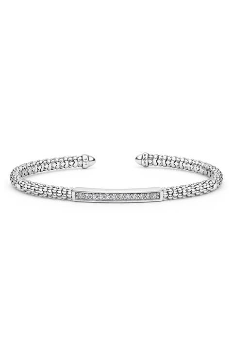 Caviar Spark Sterling Silver Cuff