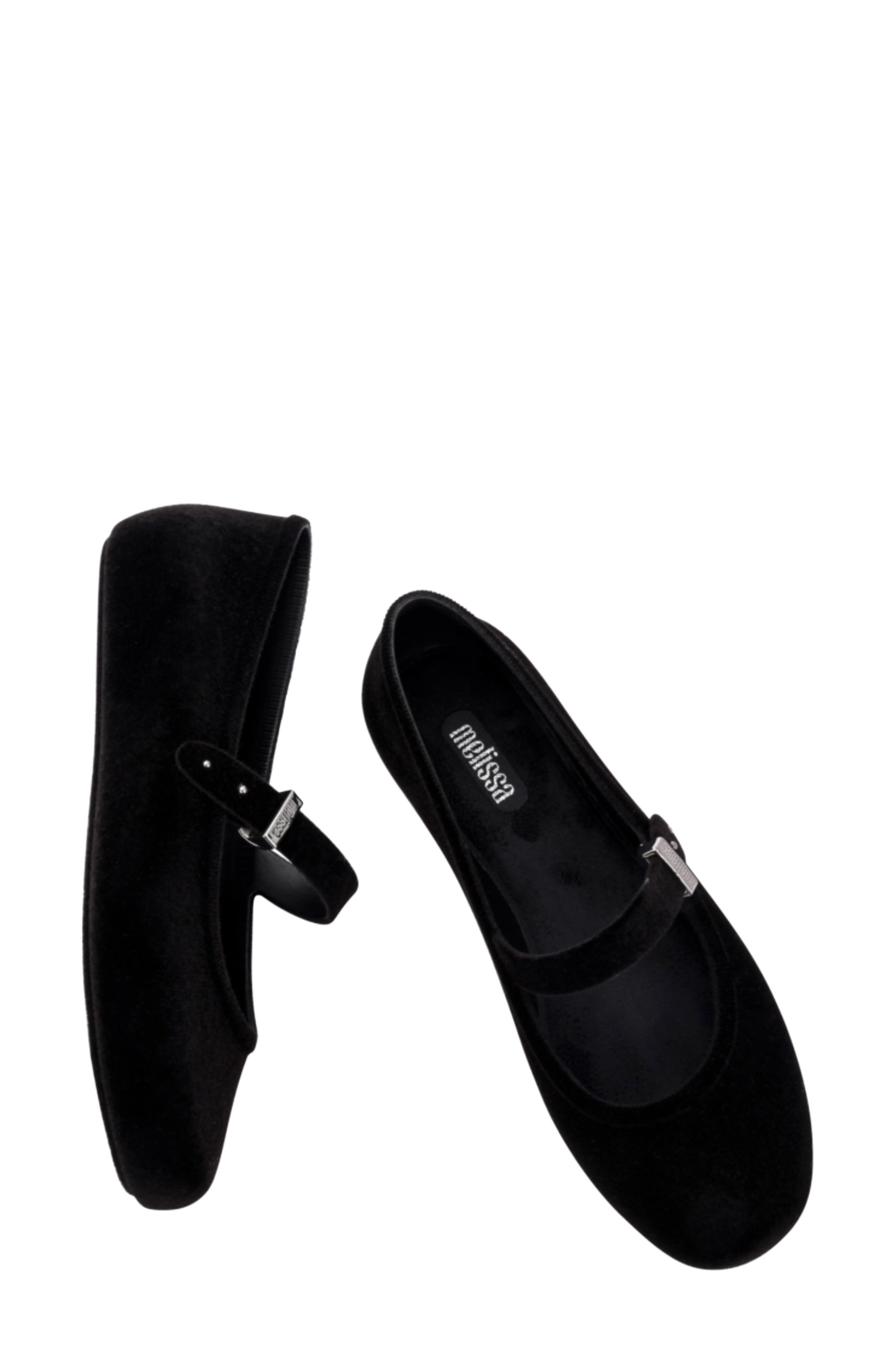 Soft Ballerina Velvet II Mary Jane, Alternate, color, BLACK