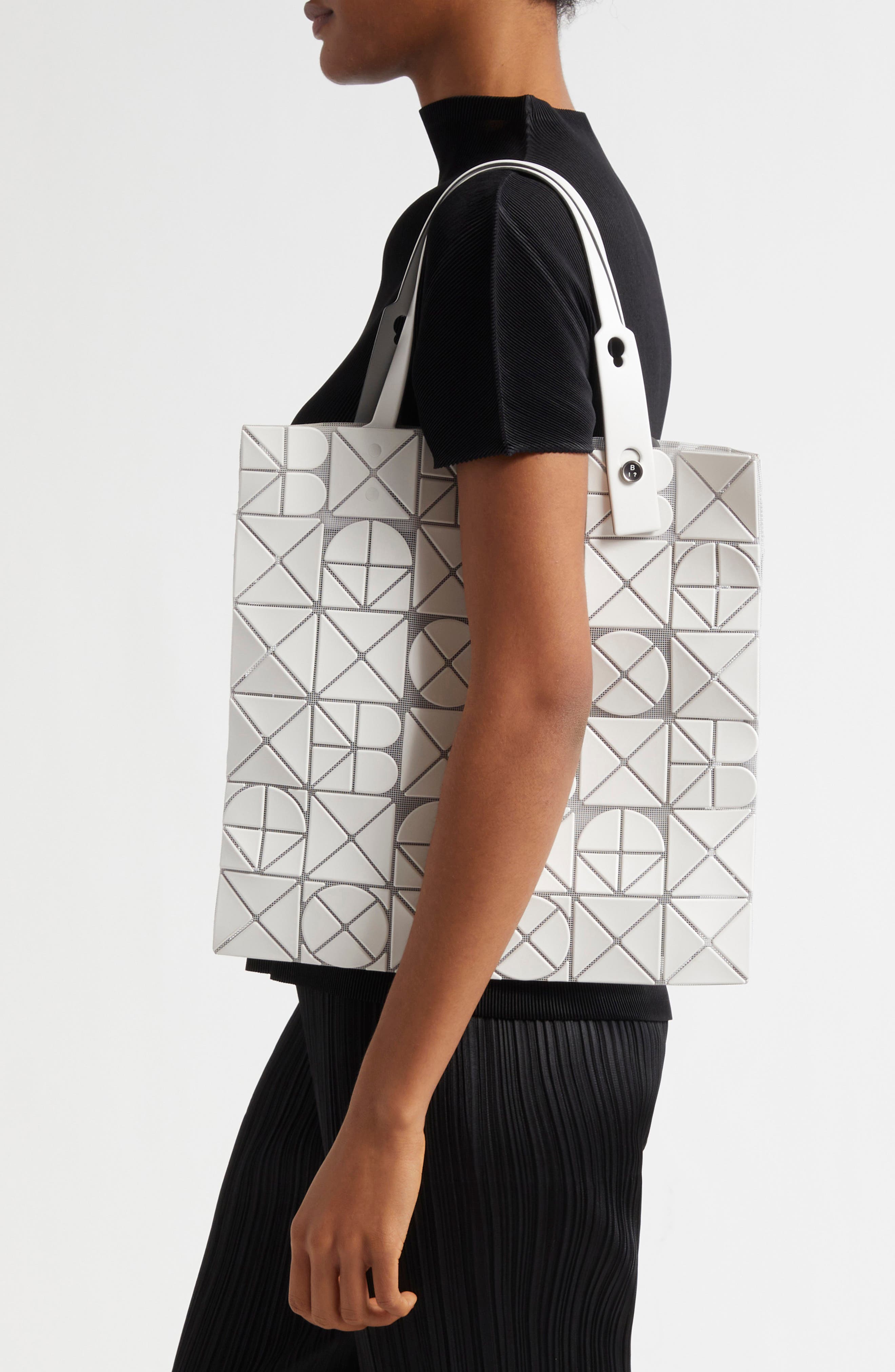 Bao Bao Issey Miyake Font Logo Tote, Alternate, color, 