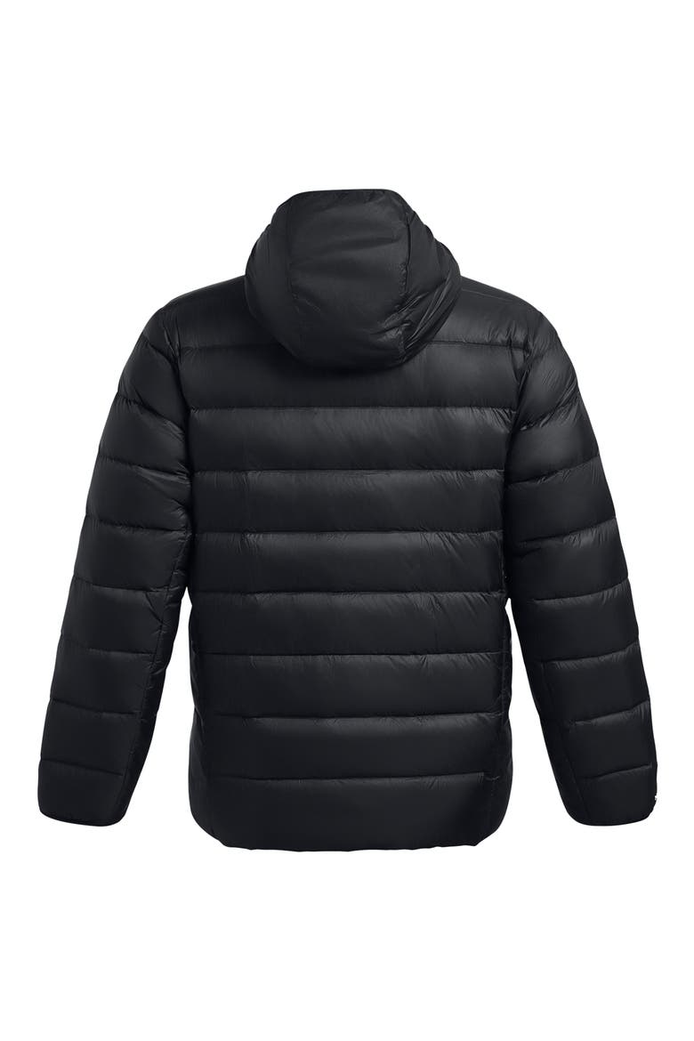 Legend Down Hooded Performance Puffer Jacket, Alternate, color, BLACK/ BLACK/ WHITE