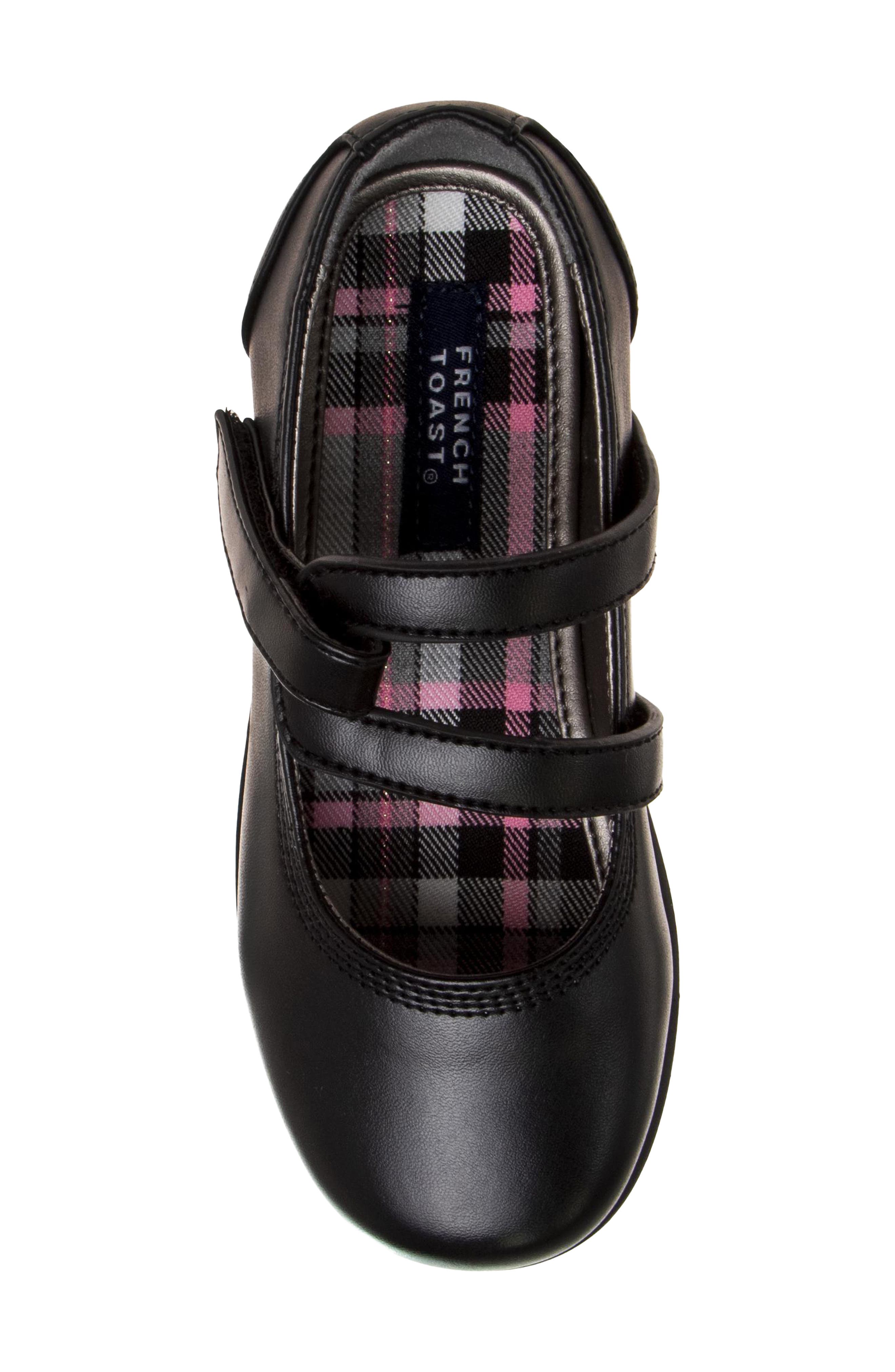 Kids' French Toast Mary Jane School Shoes, Alternate, color, BLACK