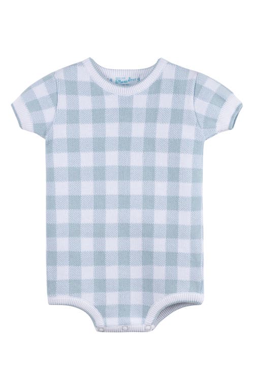 Feltman Brothers Gingham Cotton Romper in Powder Blue 