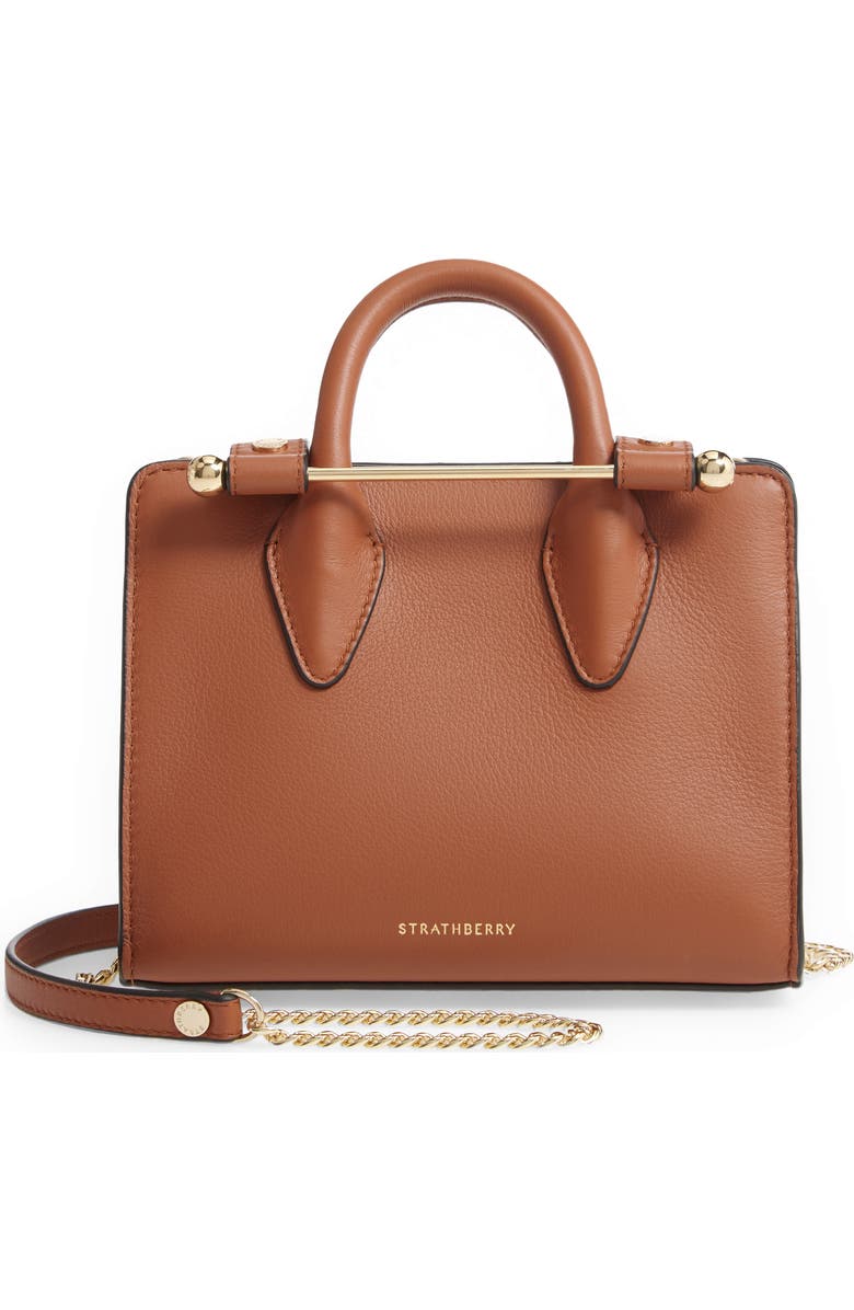 Strathberry Nano Leather Tote, Main, color,