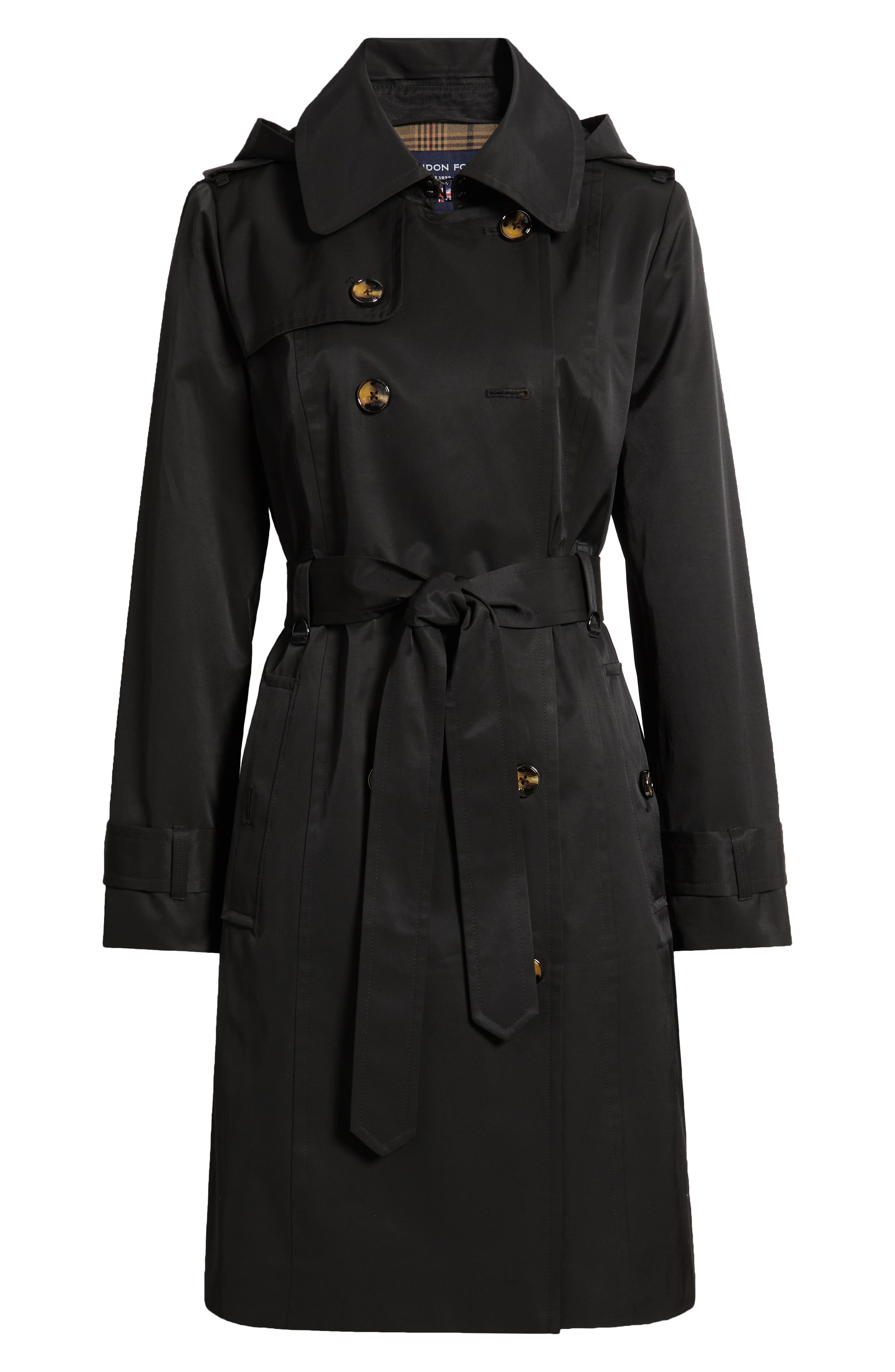 Женские куртки London Fog Double Breasted Trench Coat — фото 6
