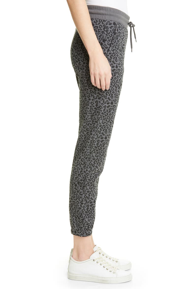 Kingston Animal Print Joggers, Alternate, color, CHARCOAL MINI CHEETAH