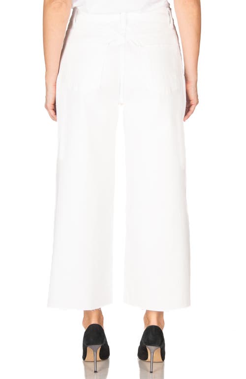 Fidelity Denim Ziggy Crop Oversize Full Jeans In White