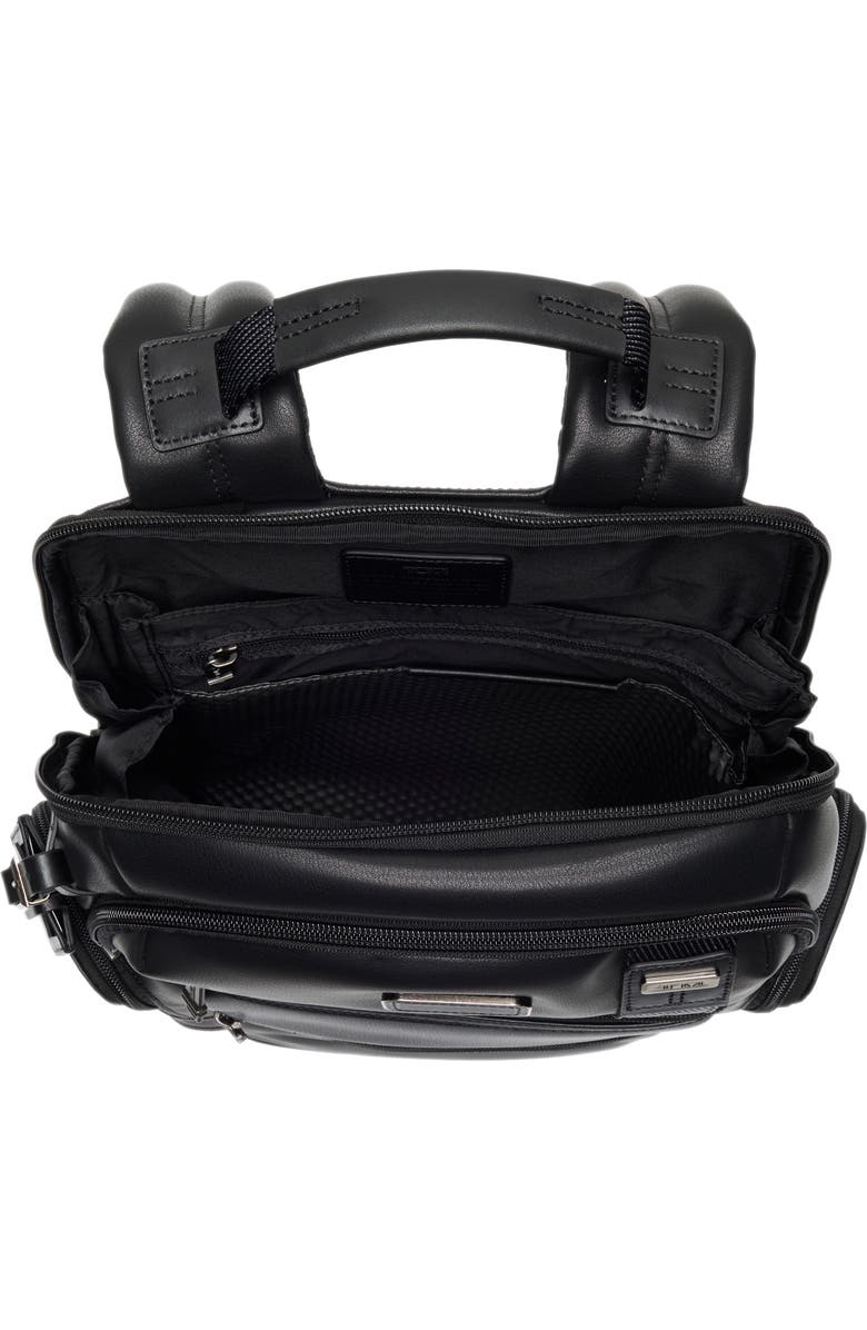 TUMI Parrish Leather Backpack, Alternate, color, Black