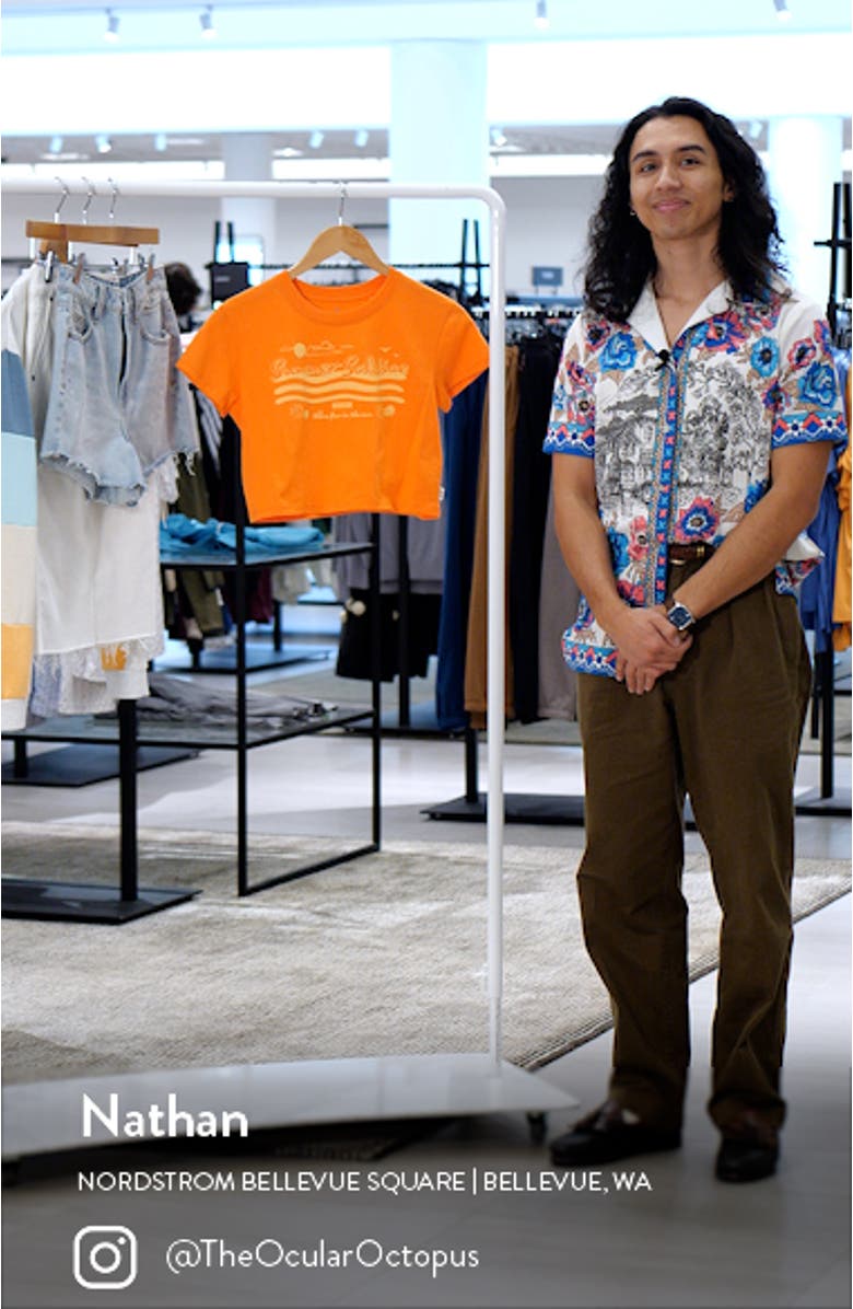 Solstice Crop Graphic T-Shirt, sales video thumbnail