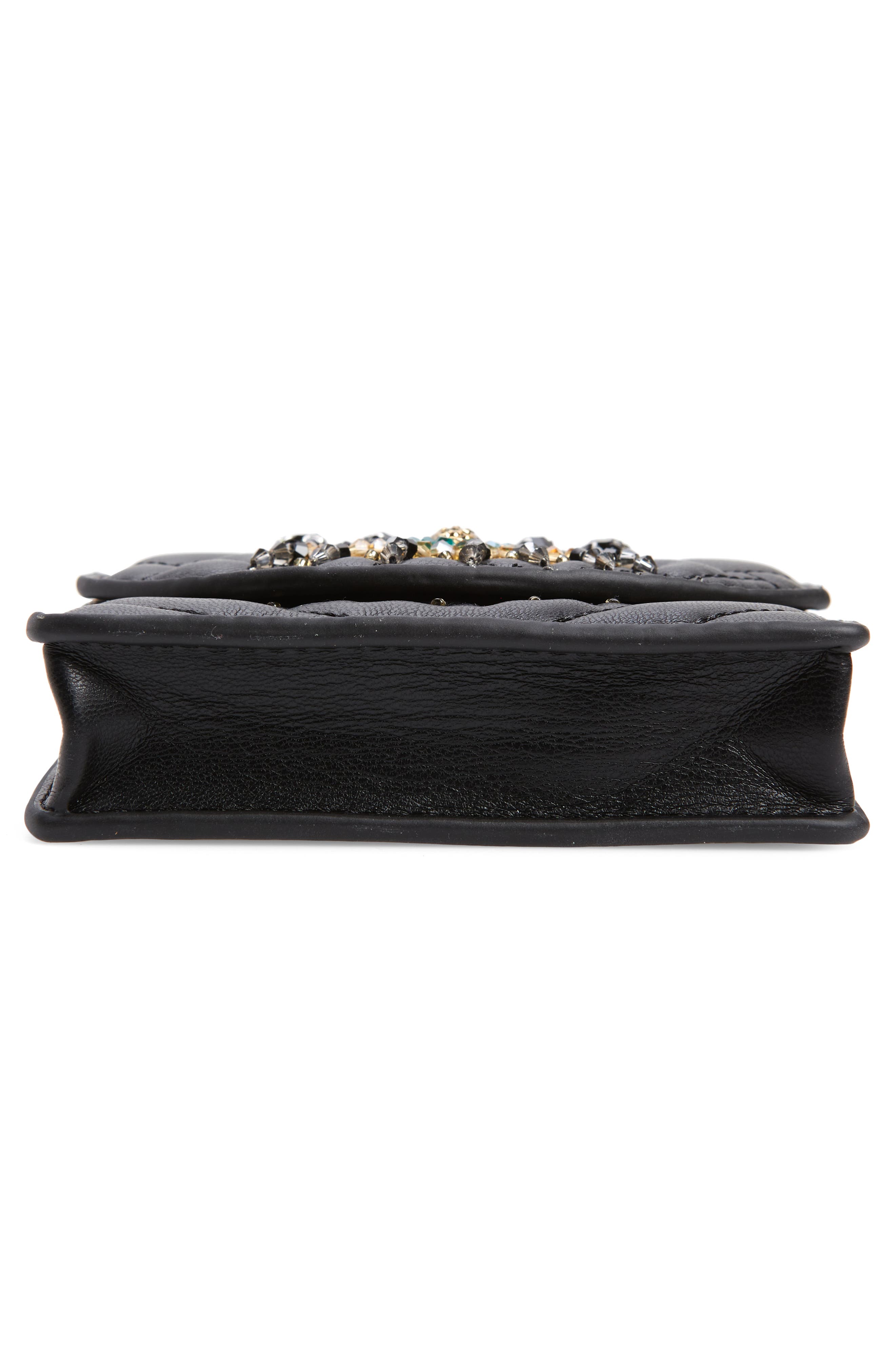 Kurt Geiger London Micro Kensington Eye Quilted Leather Crossbody Bag, Alternate, color, 