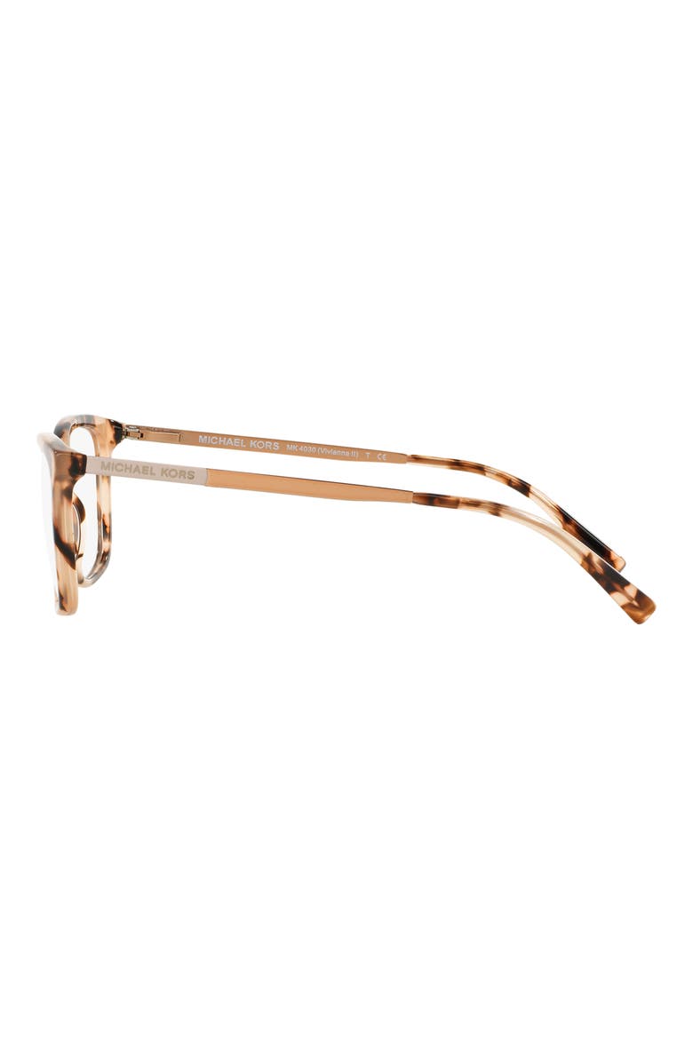 52mm Square Optical Glasses, Alternate, color, PINK TORT