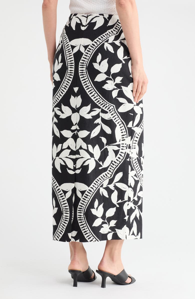 Parker The Kiley Straight Midi Skirt, Alternate, color, Rich Black