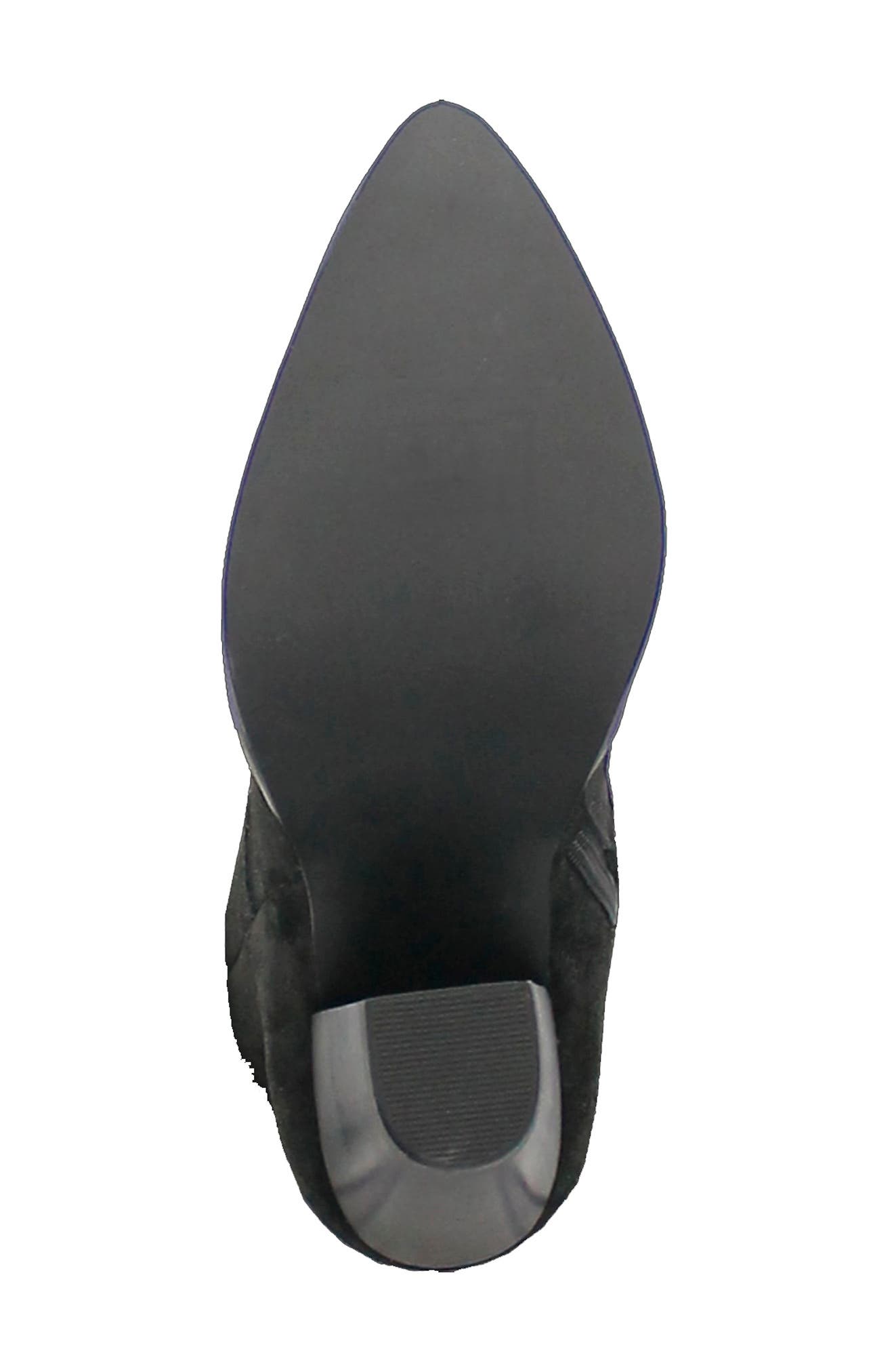 Dingo Fringe Zip-Up Western Boot, Alternate, color, Black