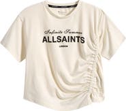 smALLSAINTS by ALLSAINTS Kids' Soleil Ruched Cotton Graphic T-Shirt