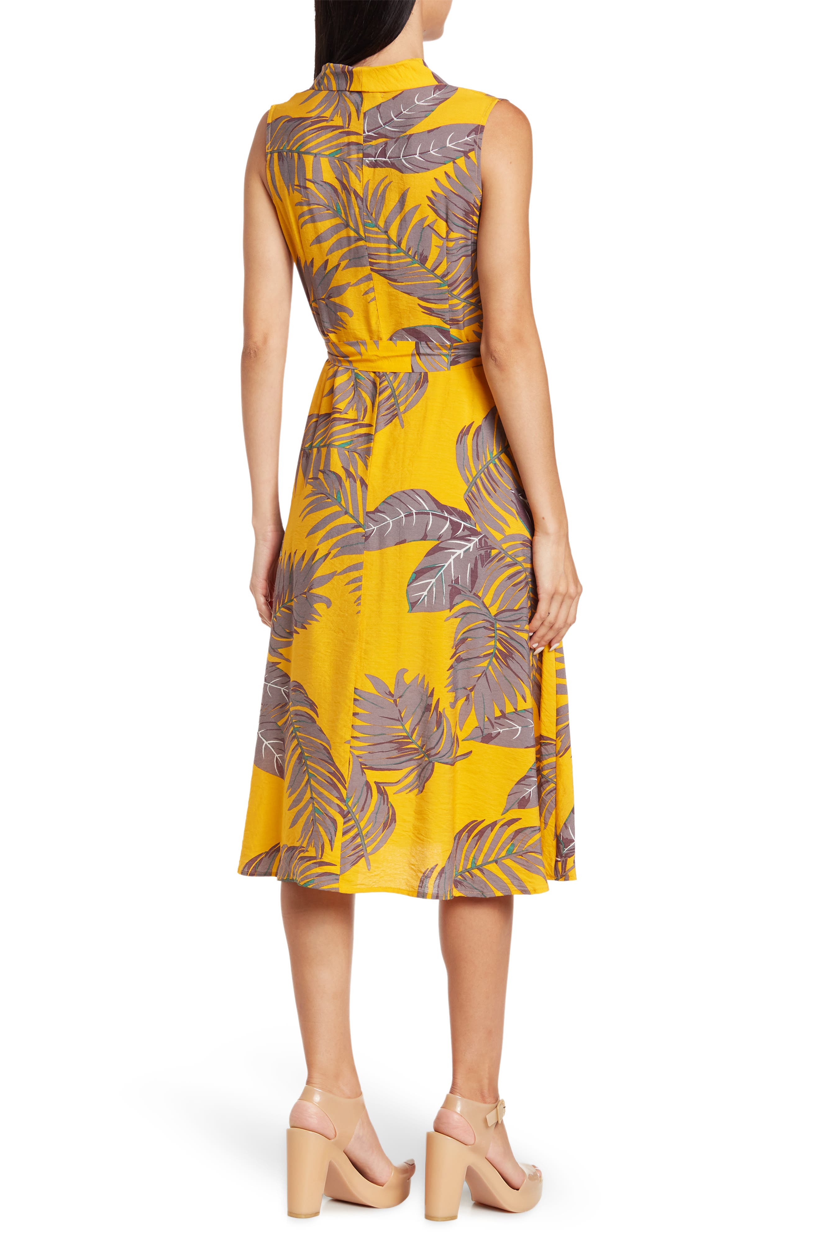 PAPILLON Leaf Print Dress (Women) | Nordstromrack