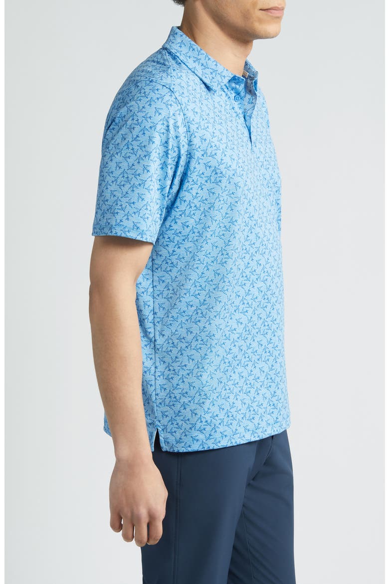 XC4® Airplane Print Performance Polo, Alternate, color, BLUE