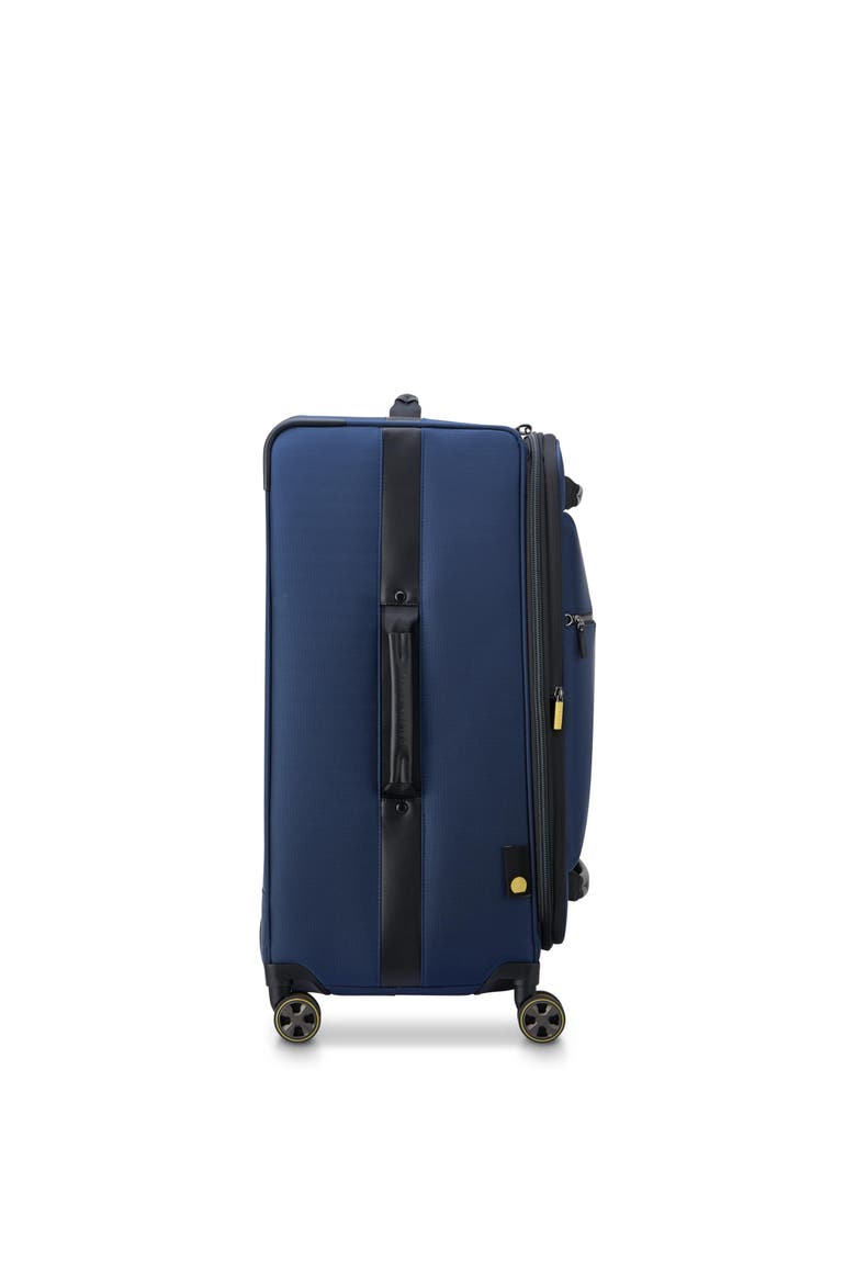 Wagram Softside Expandable 26" Medium Checked Spinner Luggage, Alternate, color, Navy