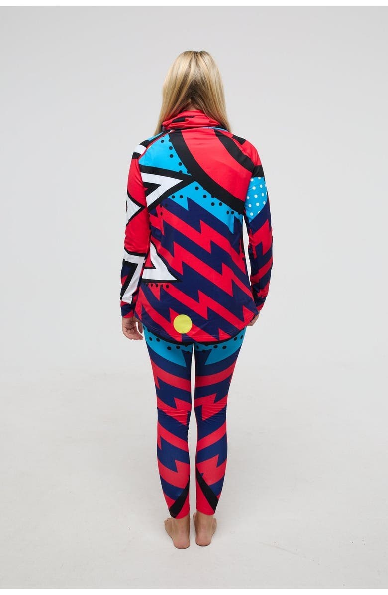 OOSC High Neck Baselayer Top - Fresh Prince Women's, Alternate, color, Multi-Colour